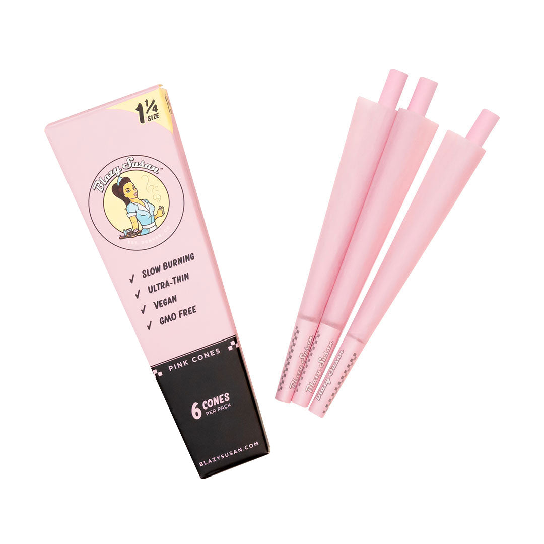 Blazy Susan Pink Pre Rolled Cones - 6 Count